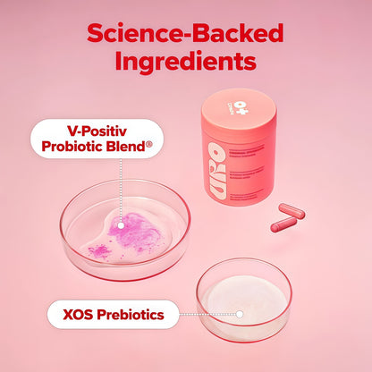 O Positiv URO Vaginal Probiotics for Women pH Balance with Prebiotics & Lactobacillus Probiotic Blend - Vaginal Health Supplement - Promote Healthy Vaginal Odor & Vaginal Flora, 60 Count (Pack of 2)